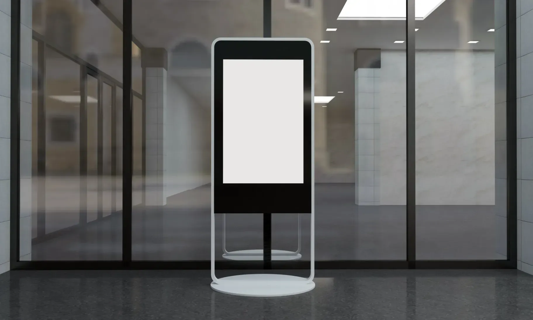 a blank digital signage