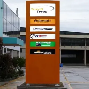 Pylon signage for a commercial complex in NSW