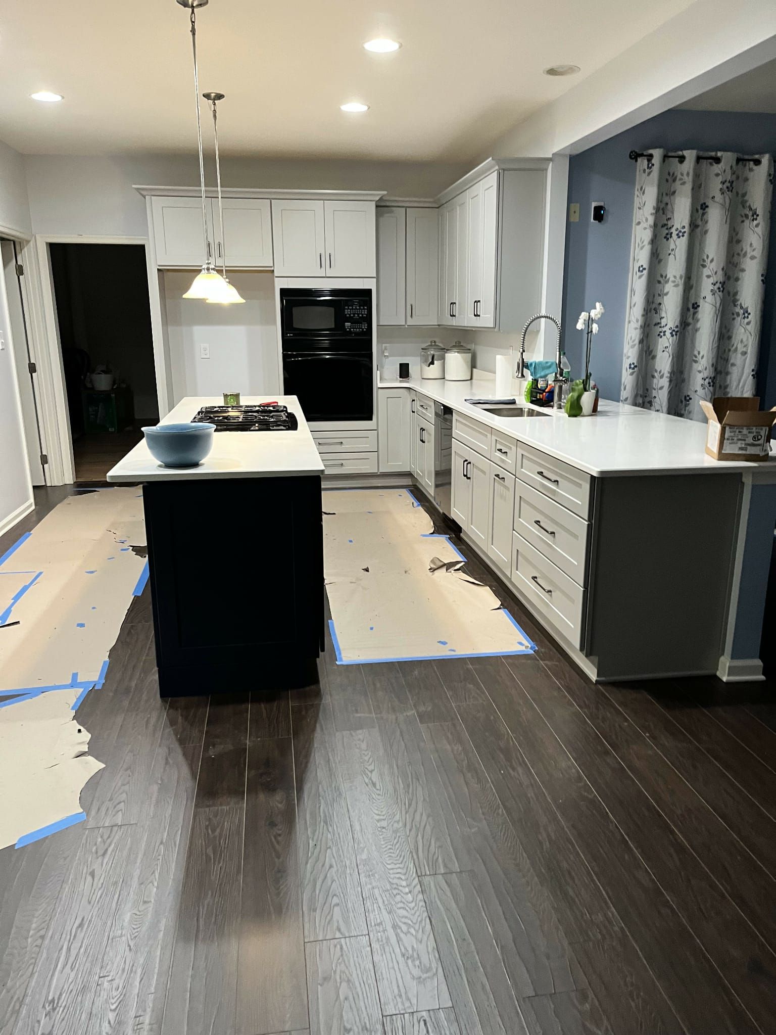 Picture of a kitchen that is getting remodeled by GT Miler home remodeling. 
