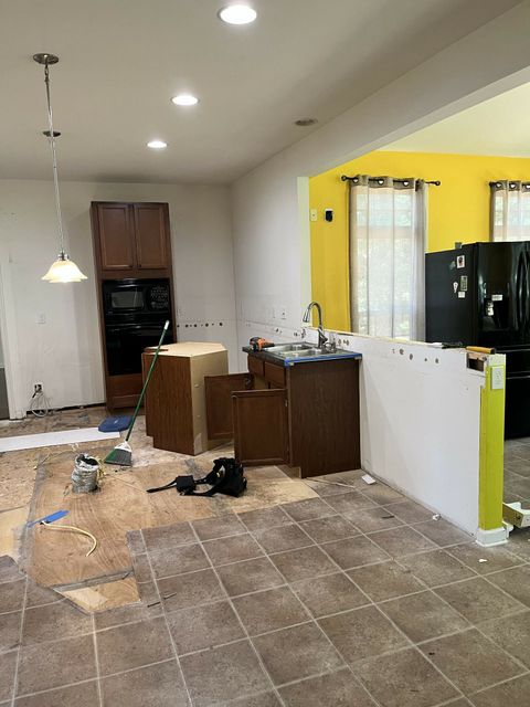 Image of a tile flooring installation in Winchester, Virginia. 