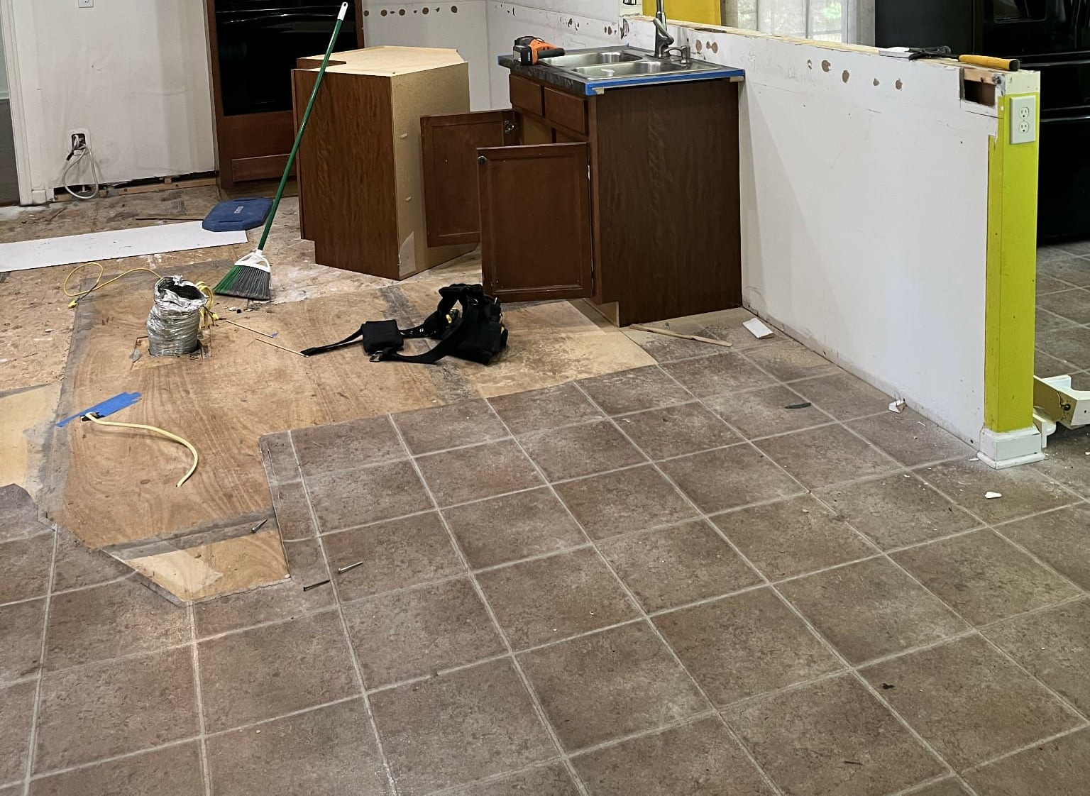Image of tile flooring that is installed by GT Miler Home Solution in Winchester, Virginia. 