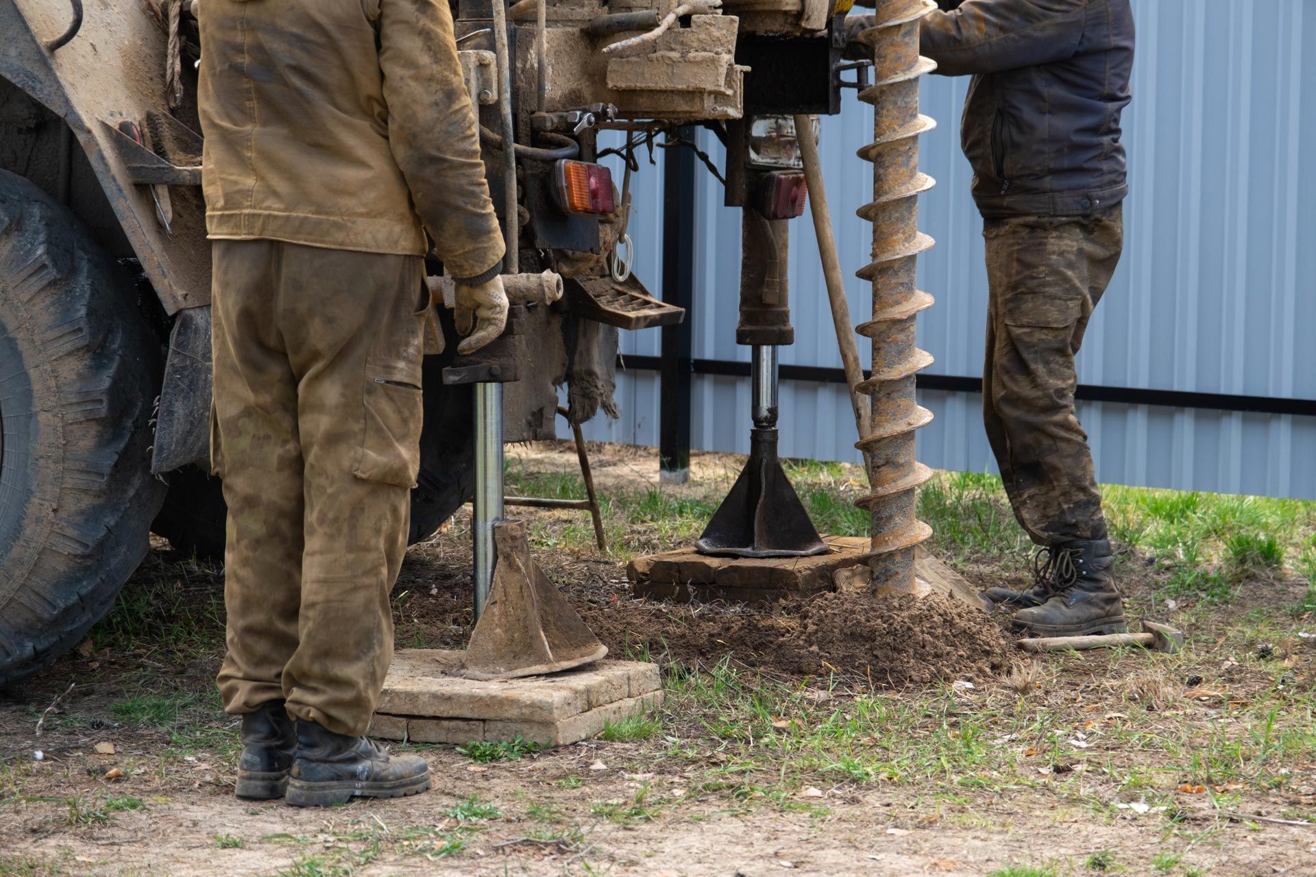 William W. Reichart, Inc. well drilling contractor at work in Spring Grove, PA William W. Reichart, Inc. well drilling contractor at work in Spring Grove, PA