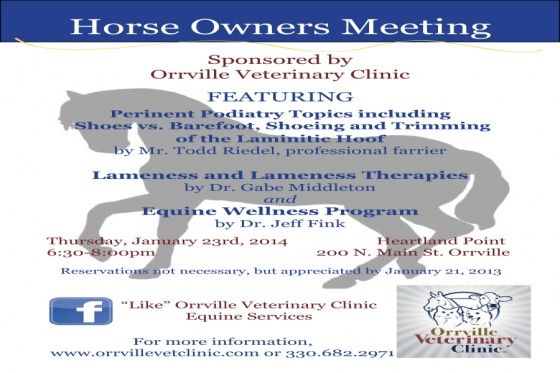 2014 Horse Owners Meeting