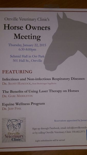 2015 Horse Owners Meeting