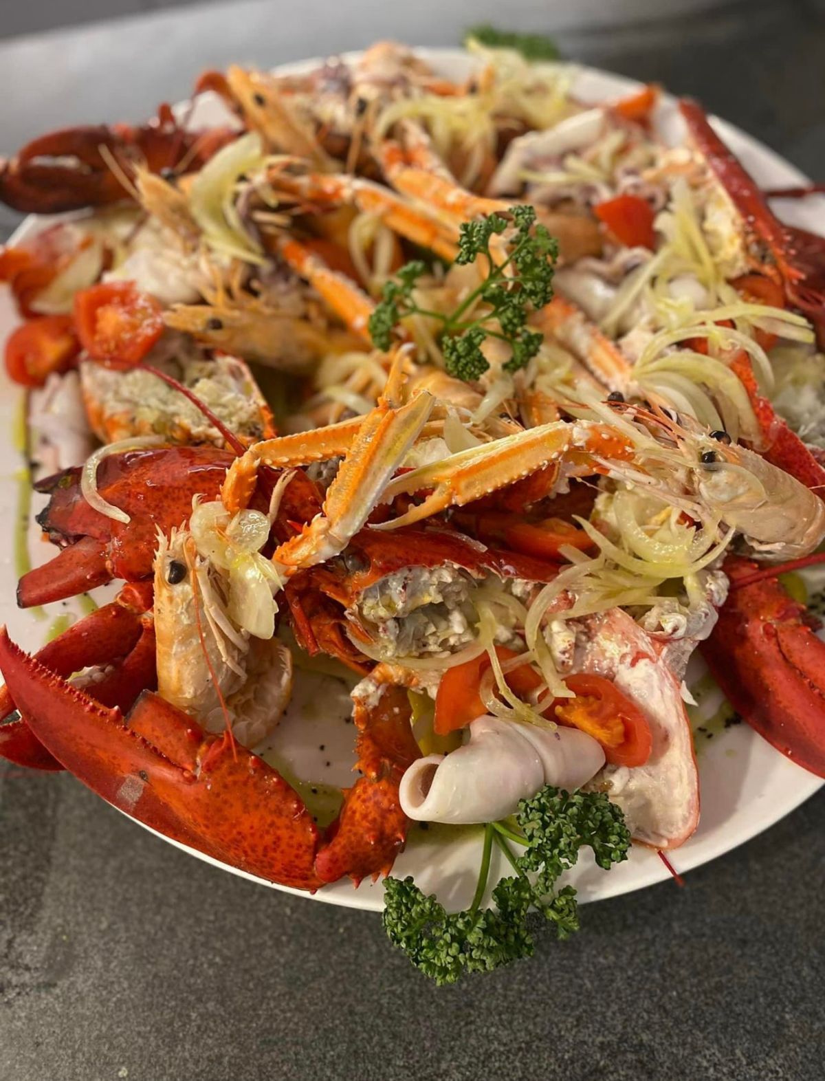 spaghettis au homard