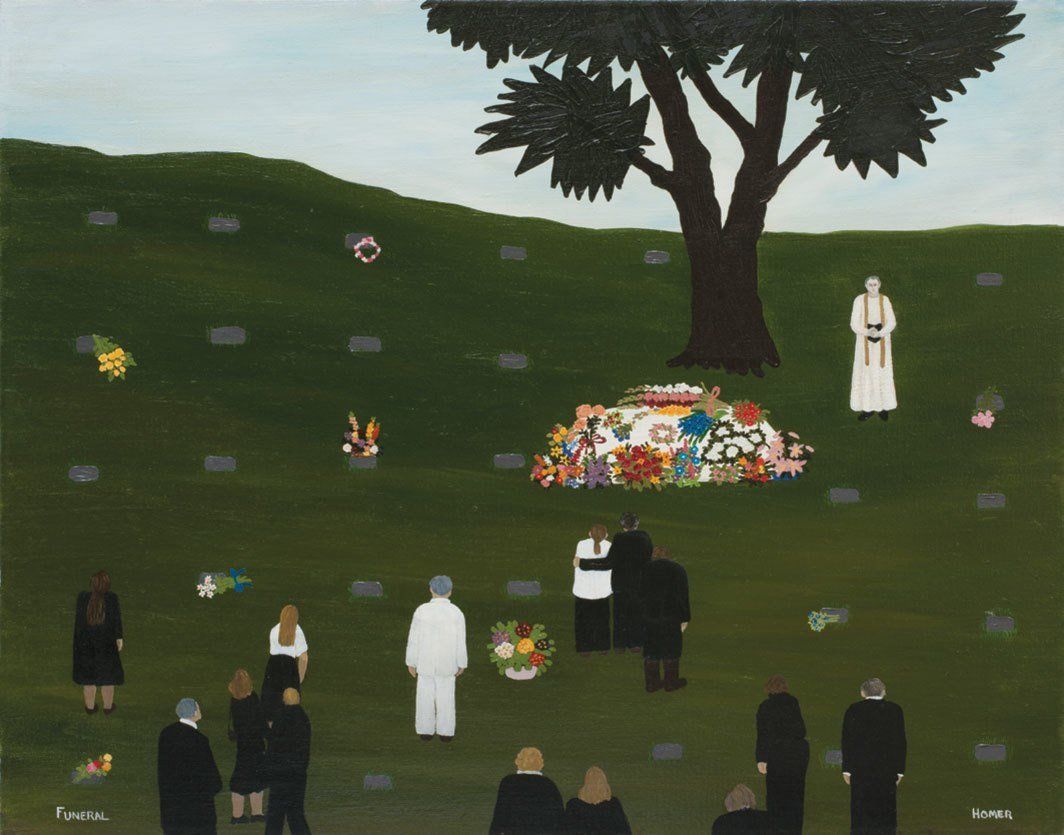 Funeral.  Artist: Jessie Homer French