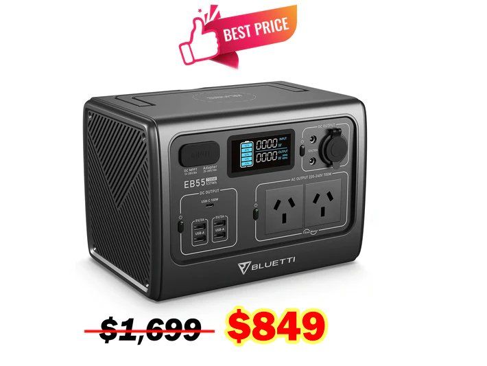 Heavy Duty Power Station BLUETTI EB55 Brand – Brisbane, QLD – Star Bright Energy