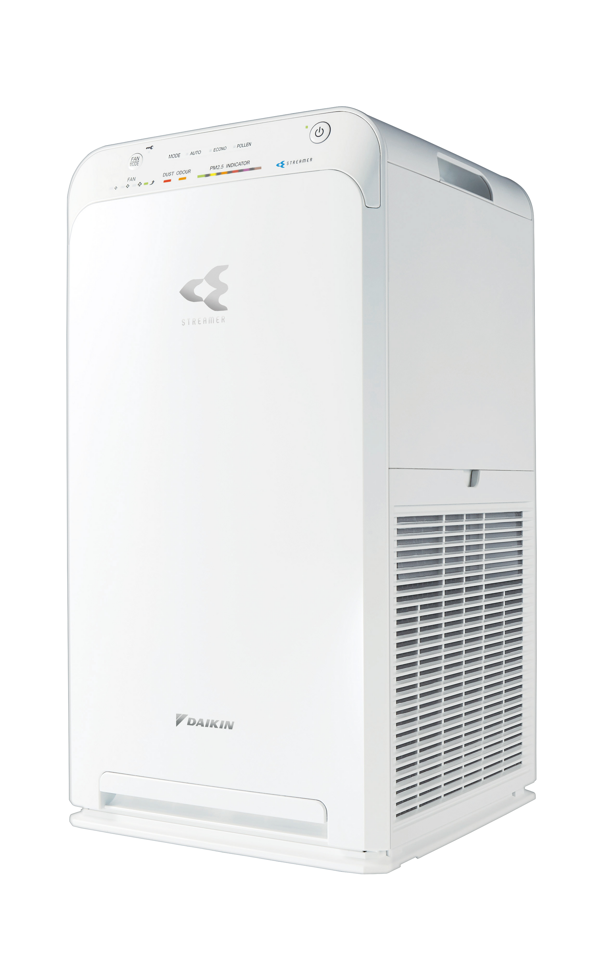White Air Purifier With a Silver Logo on the Front Panel — Climate King In Orange, NSW