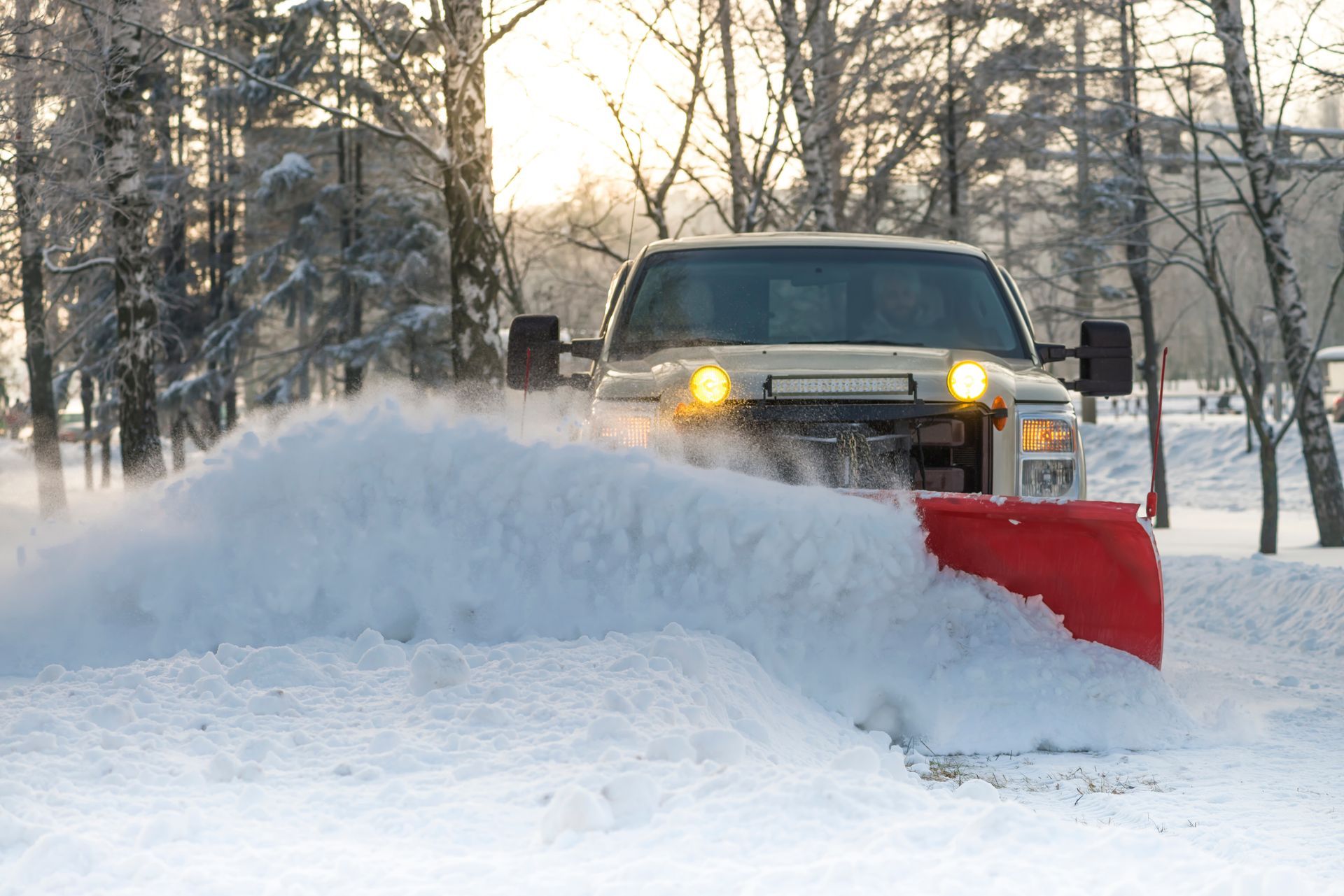 Picture of snow removal for a snow removal company in Bonner Springs Kansas