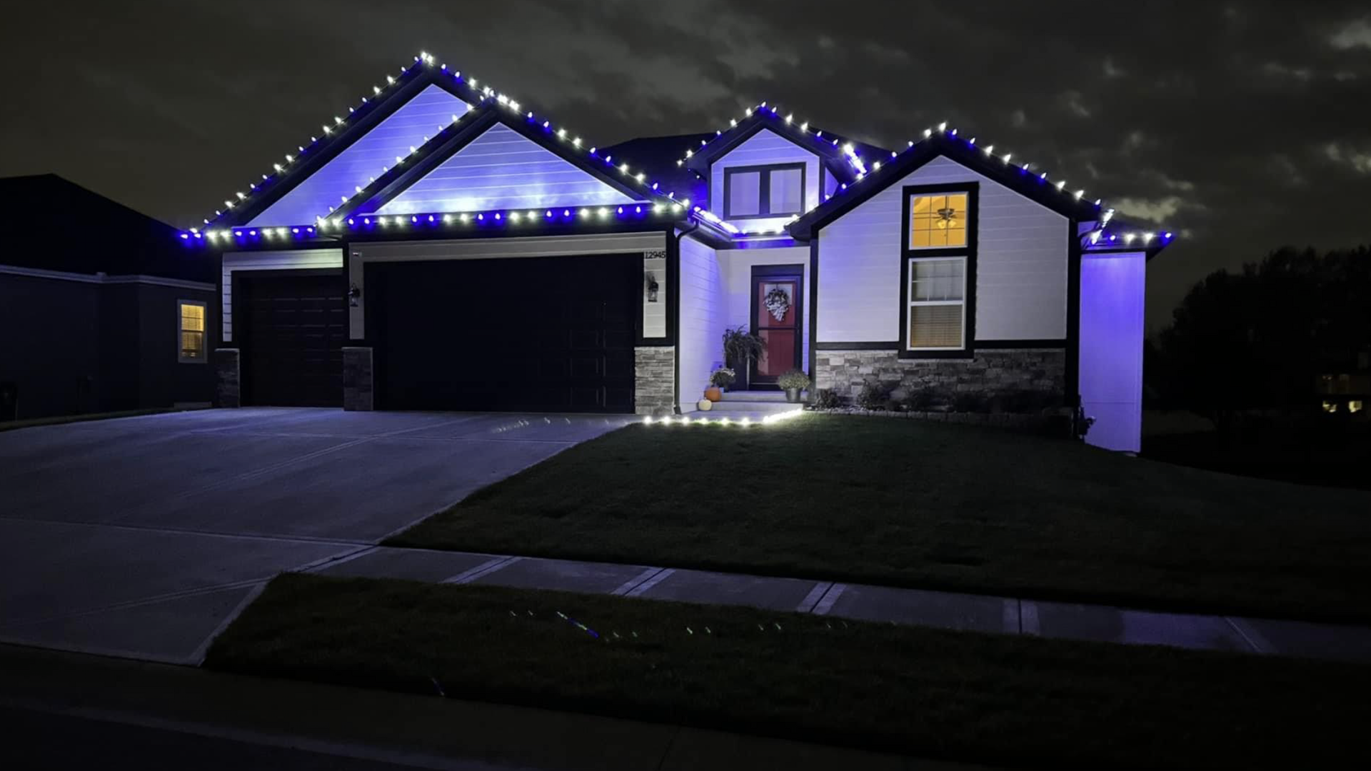 Holiday light and decoration installation services.