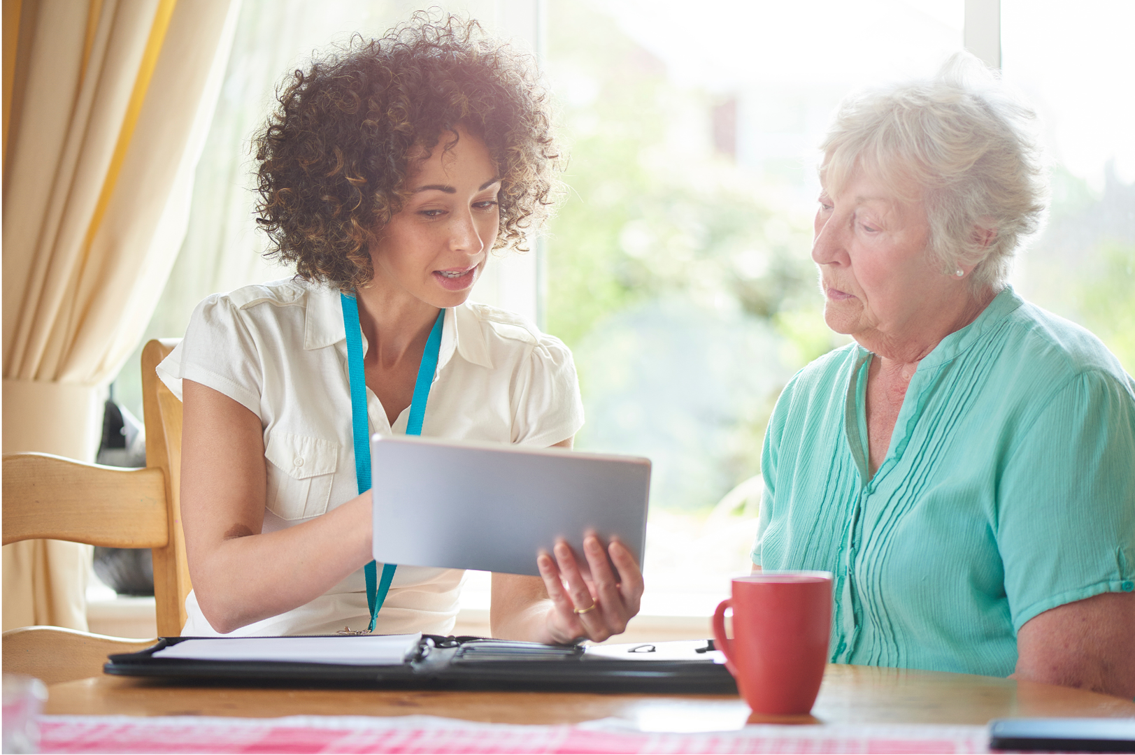 Certified Senior Home Safety Specialist (SHSS) conducting a residential home safety audit in Central Ohio.