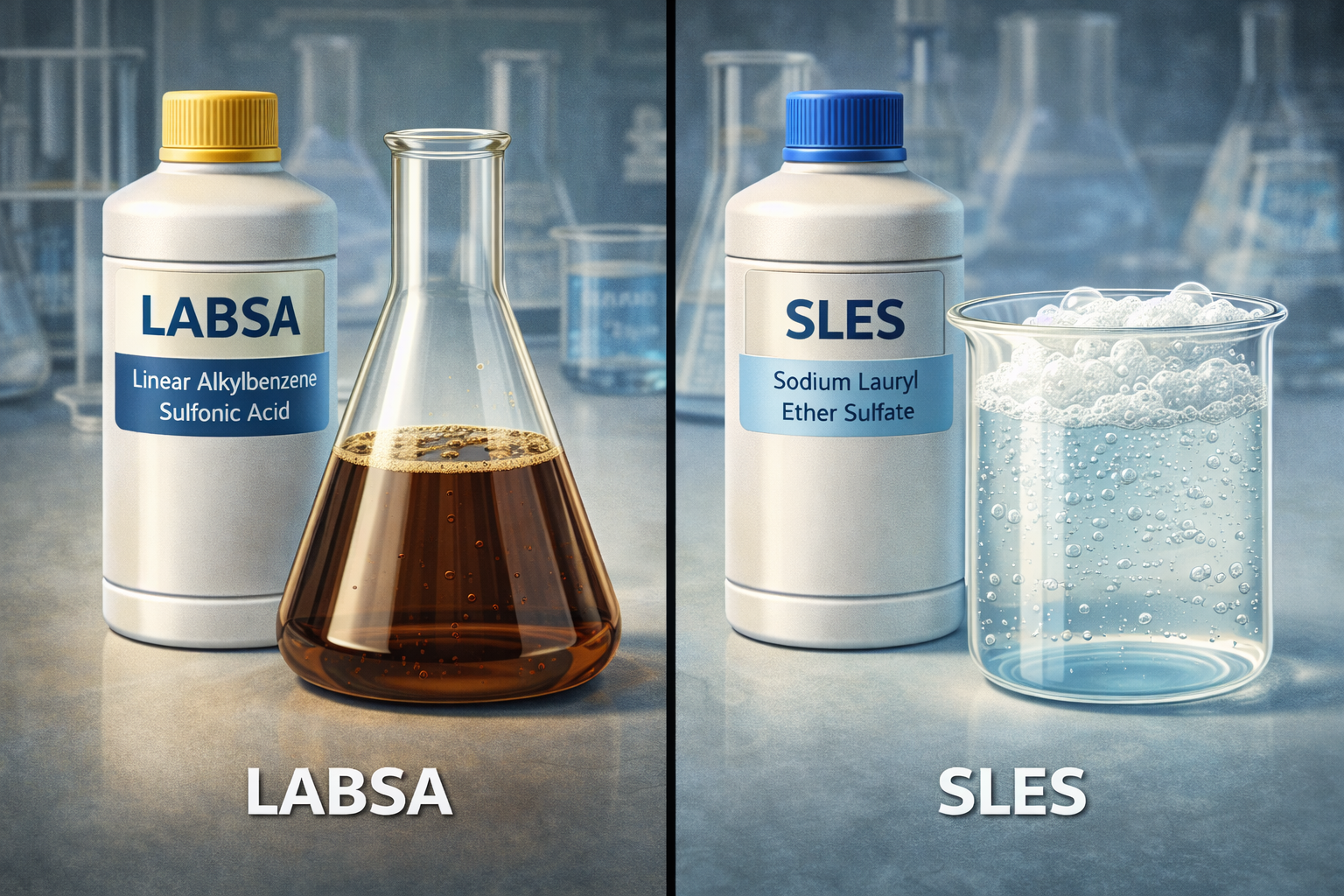 Sles Use LABSA and SLES: Key Ingredients in Industrial Cleaning