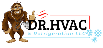 A logo for a company called dr. hvac and refrigeration llc.