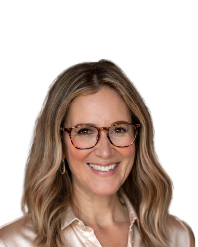 Meet the team profile of Alicia, Operations Manager, smiling in glasses and a cream blouse