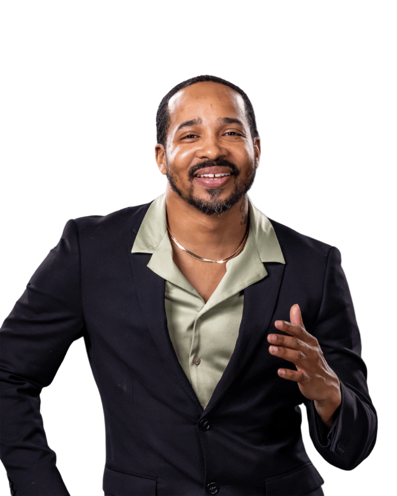 Demetrius, event MC at Empower Event Group, ensures smooth event flow by making announcements and hyping up guests.