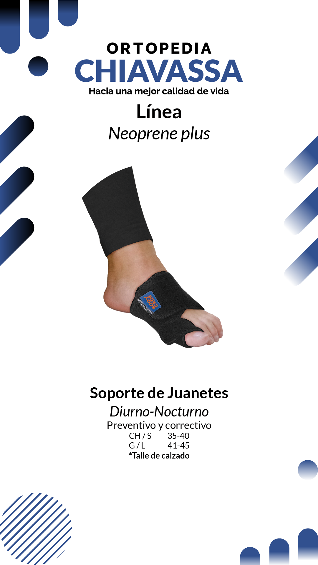 soporte de juanetes