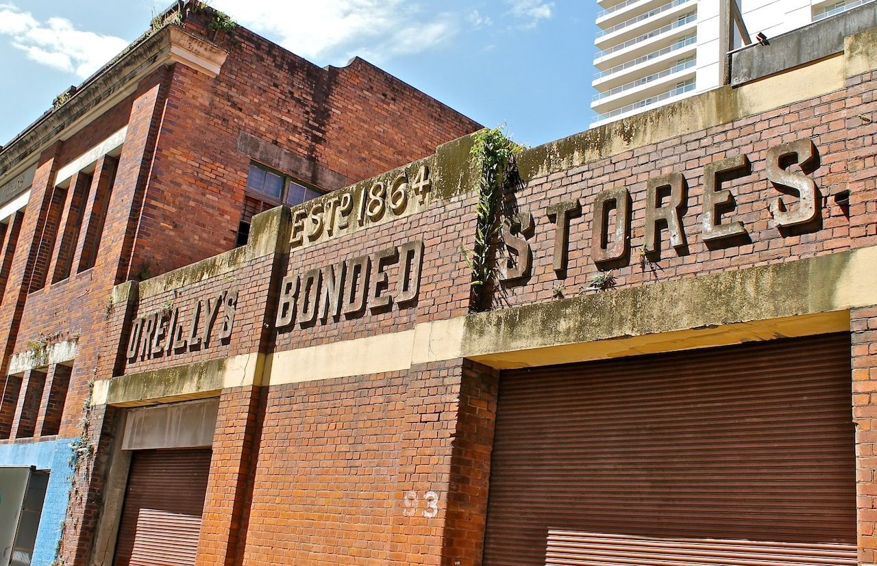 Brick building with 