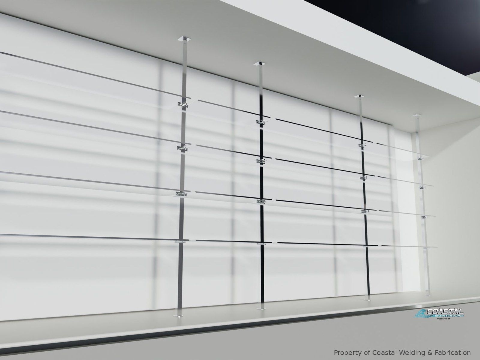 Floor-to-ceiling café bar shelving
