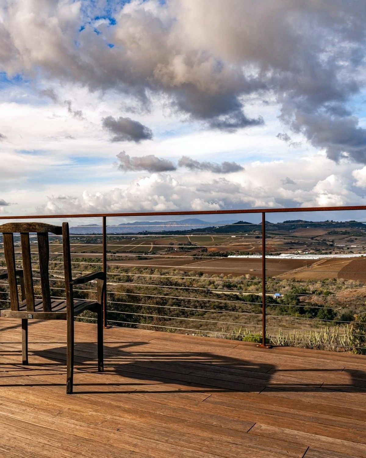 Frameless glass balcony railing