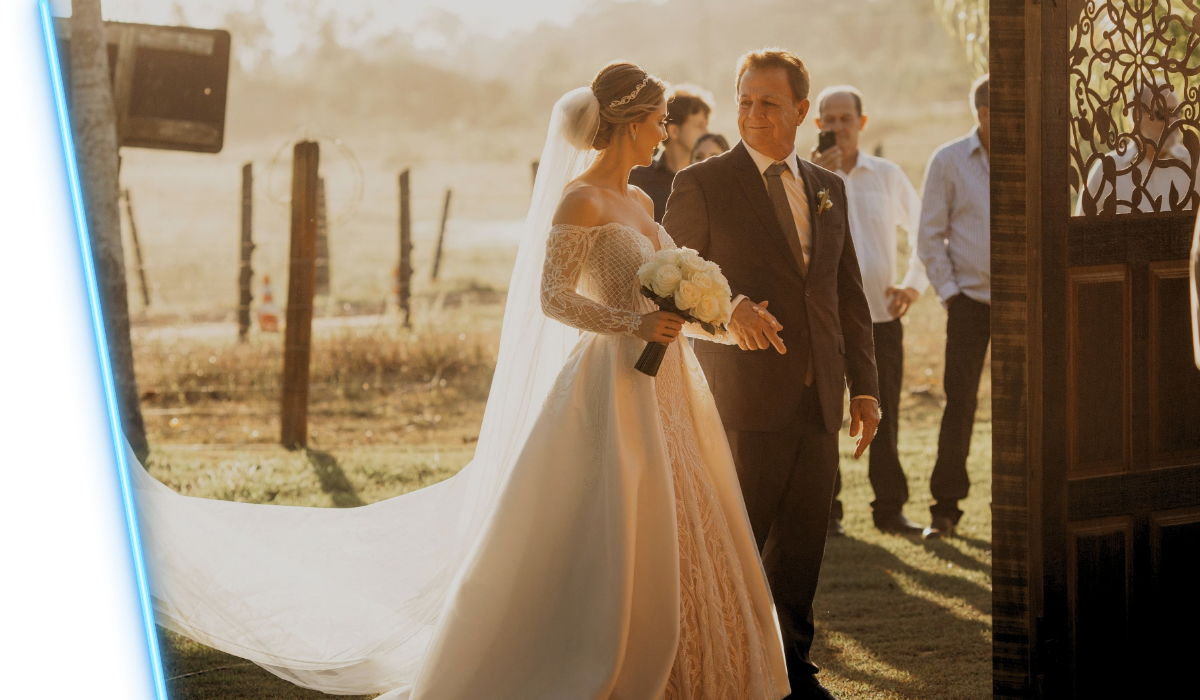 Couple dancing at their wedding reception