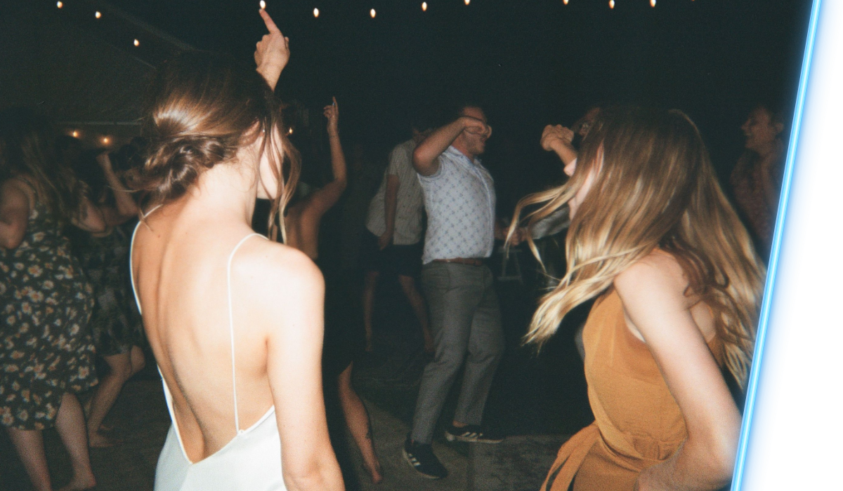 Couple dancing at their wedding reception