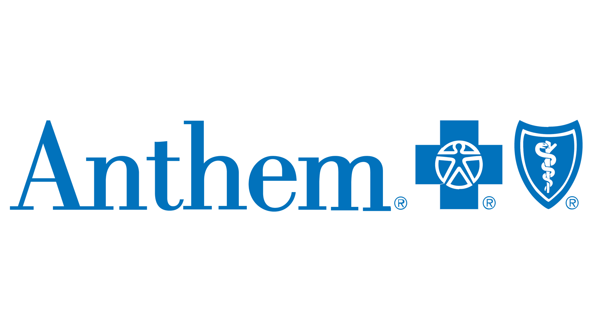 The anthem logo is blue and white with a medical cross and shield.