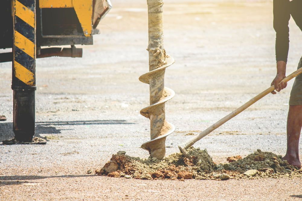 A Drilling Rig drilling a hole in the ground — North Coast Drilling & Wicks in Bangalow, NSW