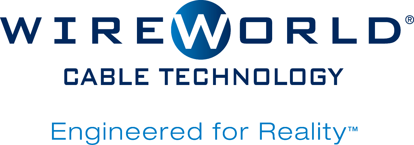 Logo for Wireworld Cable Technology with the slogan