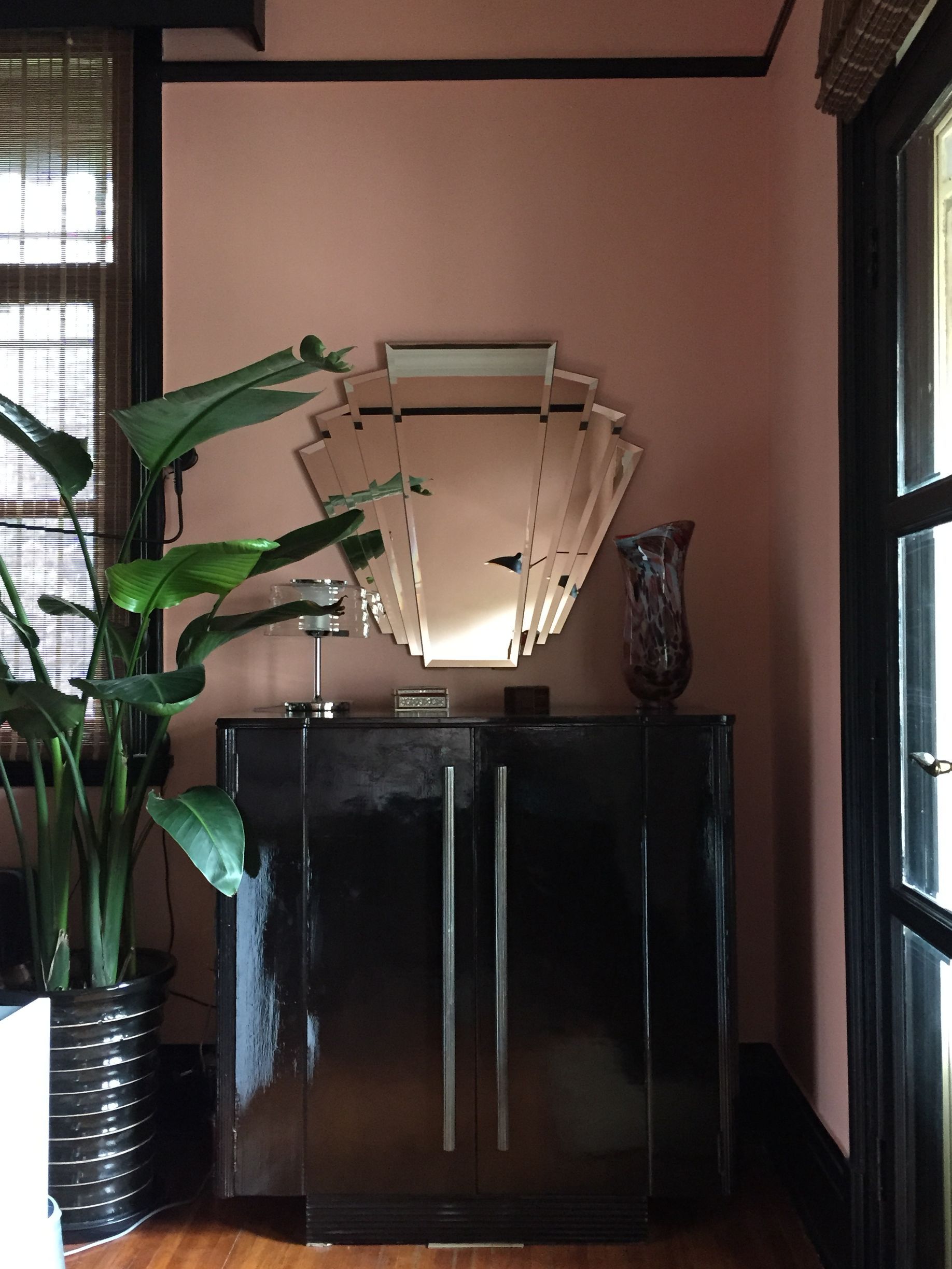 An elegant Art Deco living room interior