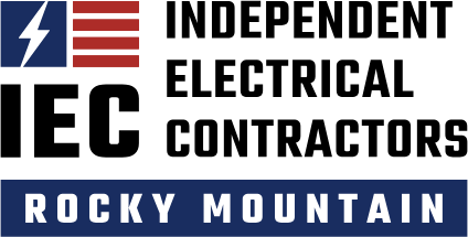 Logo for Independent Electrical Contractors, Rocky Mountain. Features