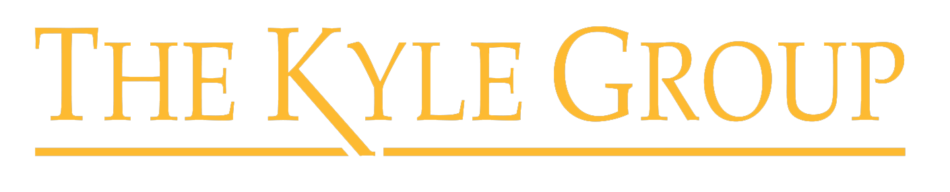 The Kyle Group logo in gold color. The word