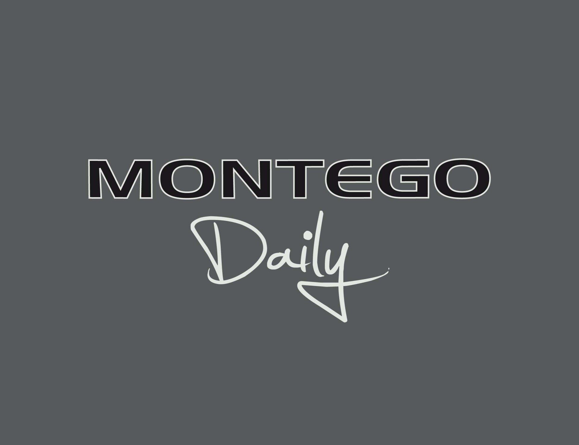 Het logo van Montego Daily toont het woord 