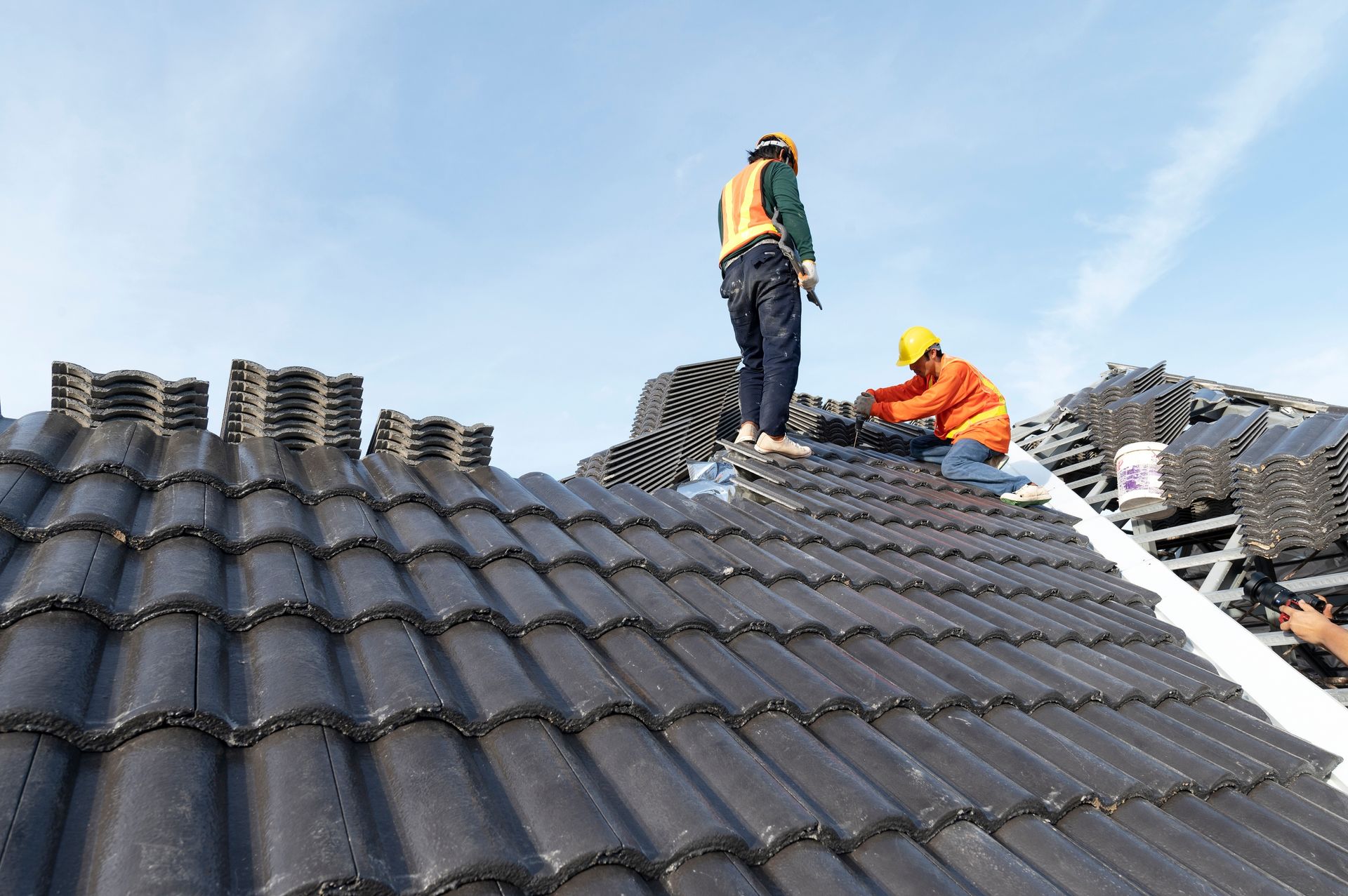 Ready Now Roofing Contractor inspecting a residence in Anderson Township, OH