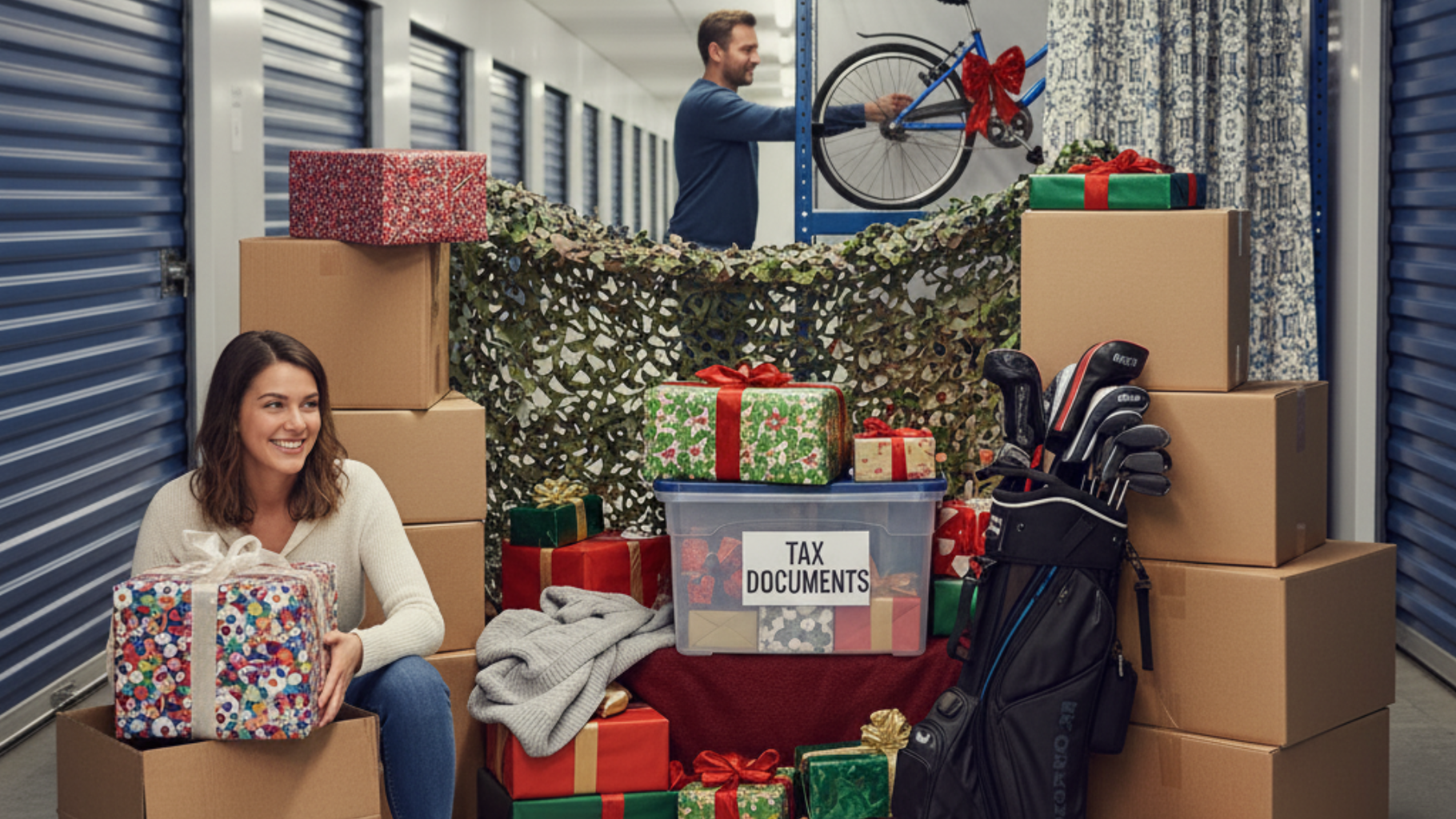 Gift storage solution units