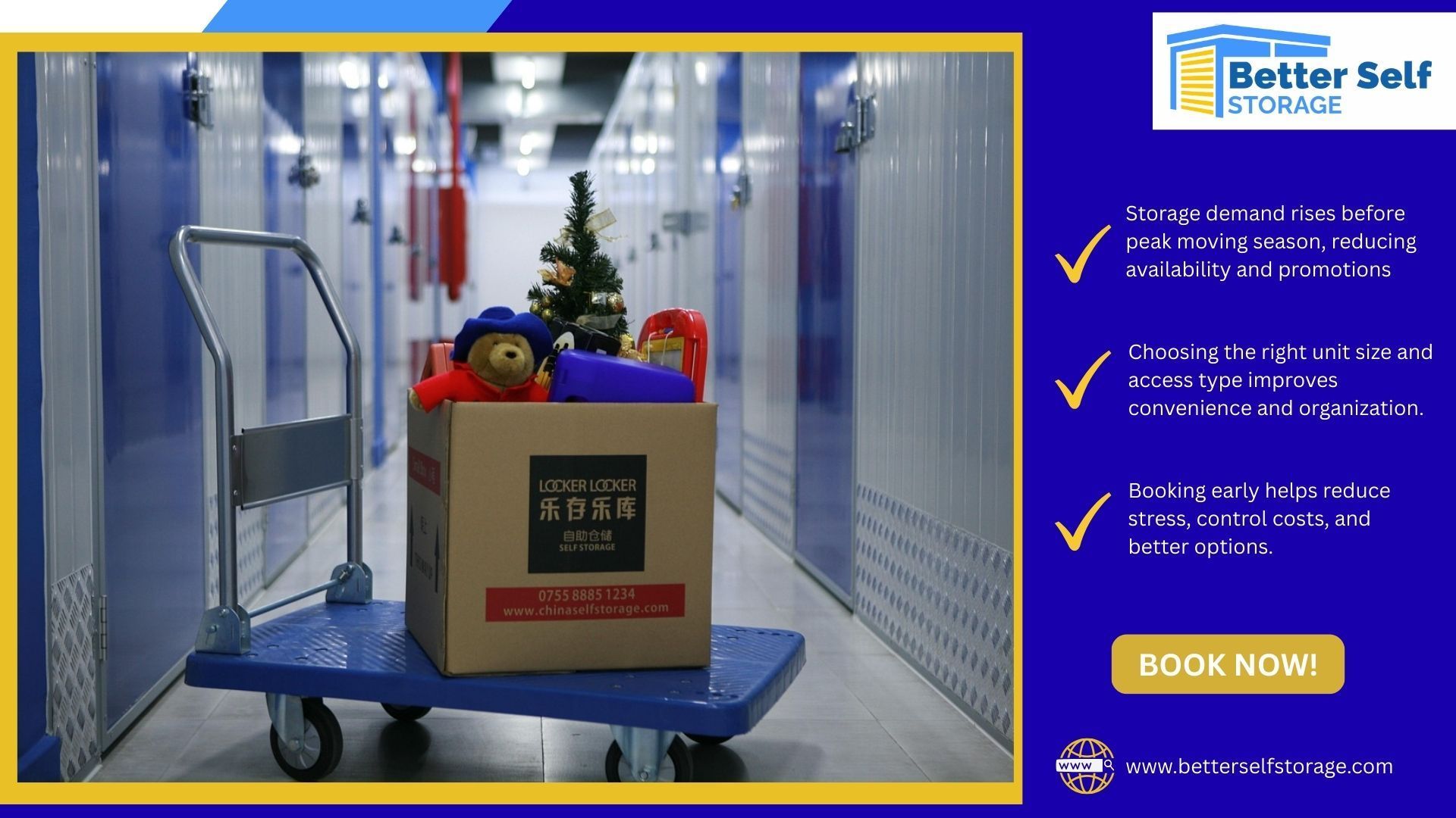 What to Look for in Self Storage Before Peak Moving Season Begins;betterselfstorageunits; 