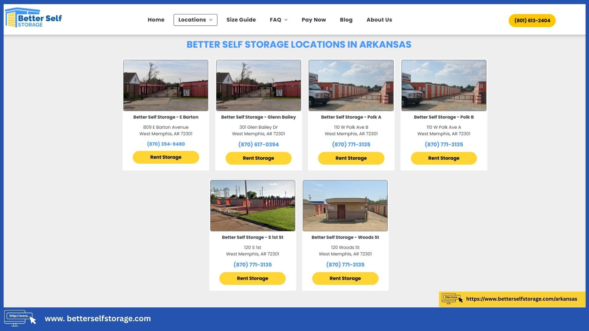 month to month storage rentals in west memphis