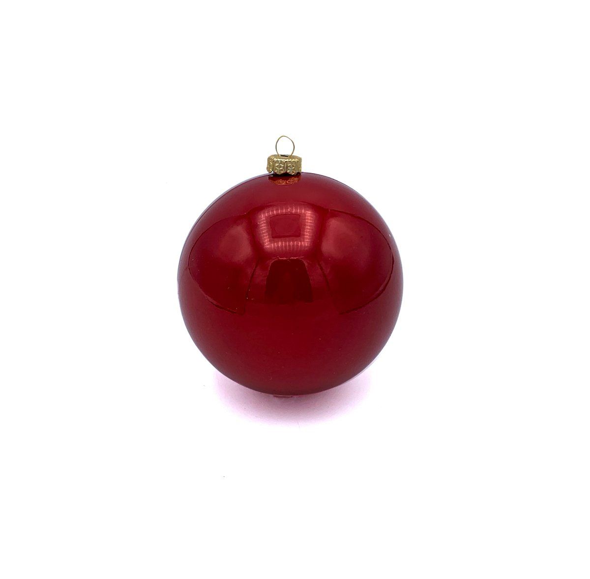 Sfere di Natale rosse perlate
