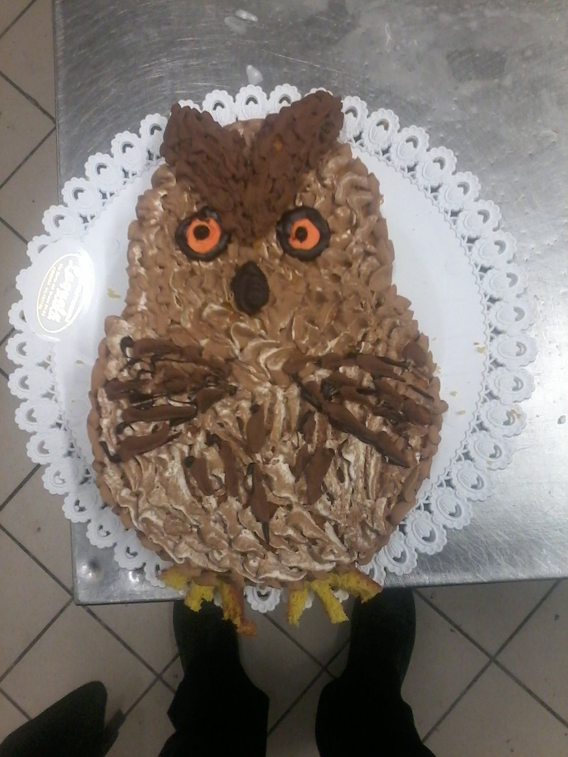 torta personalizzata a Firenze a forma di gufo
