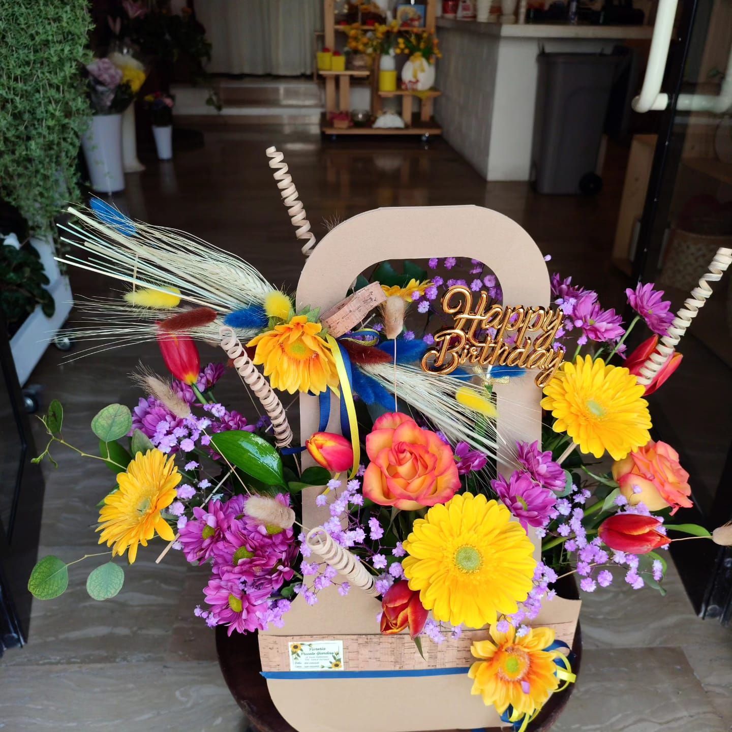 Cestino di fiori