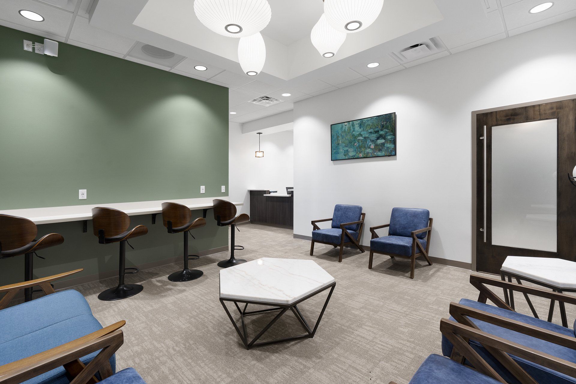 Reed Dental Center Reception room.