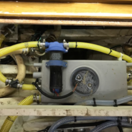 historical boat restoration water system