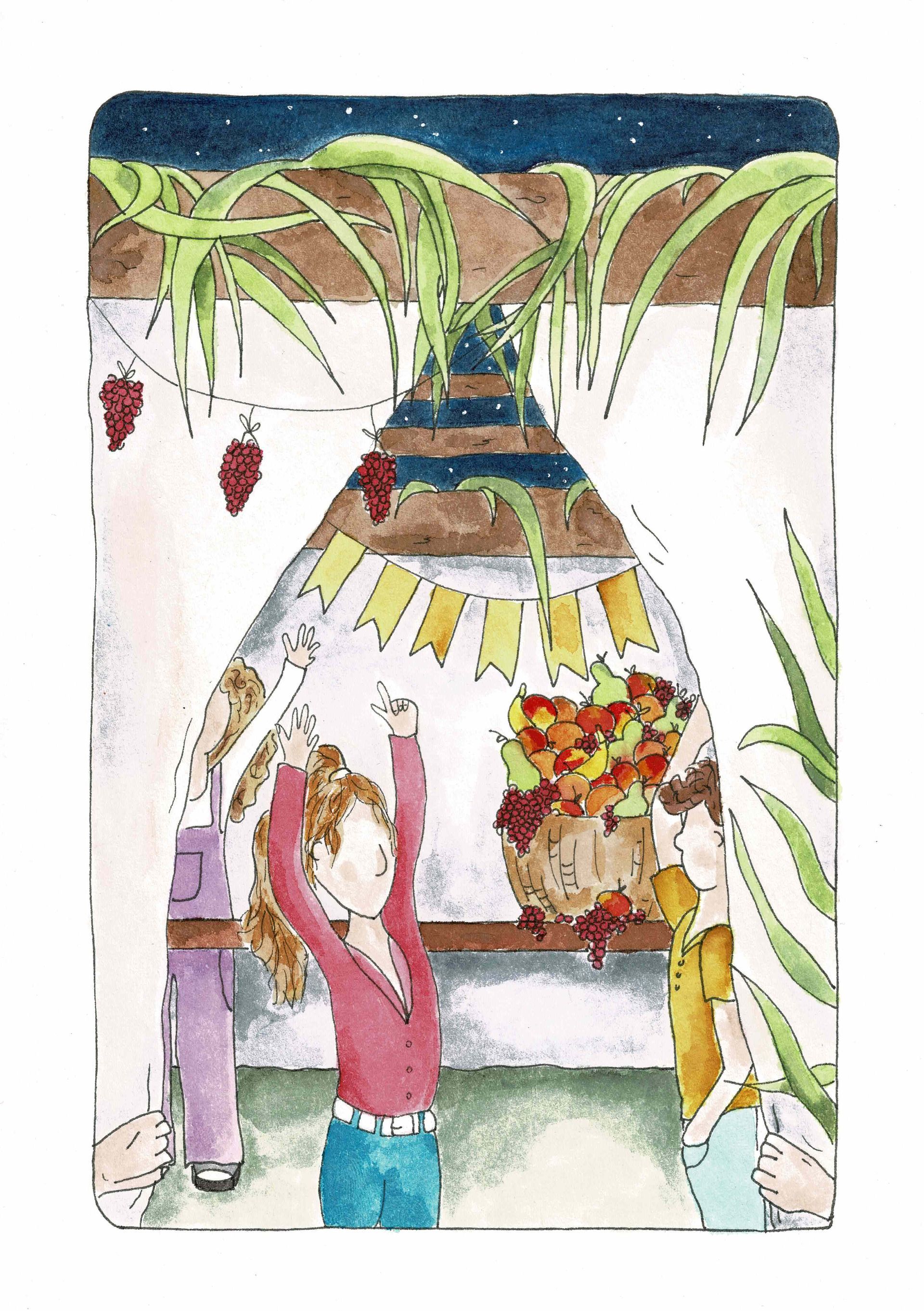 Tov Idee, Loofhuttenfeest, loofhut, tent, tabernakel, tabernakelen, wonen, vrede, , Christelijke kaarten, messiaanse kaarten, kaartje, bijbelteksten, gift, christelijke gift, moedim, God, Yeshua, Hashem, Bijbelse feesten, Woord, Bijbel, wet