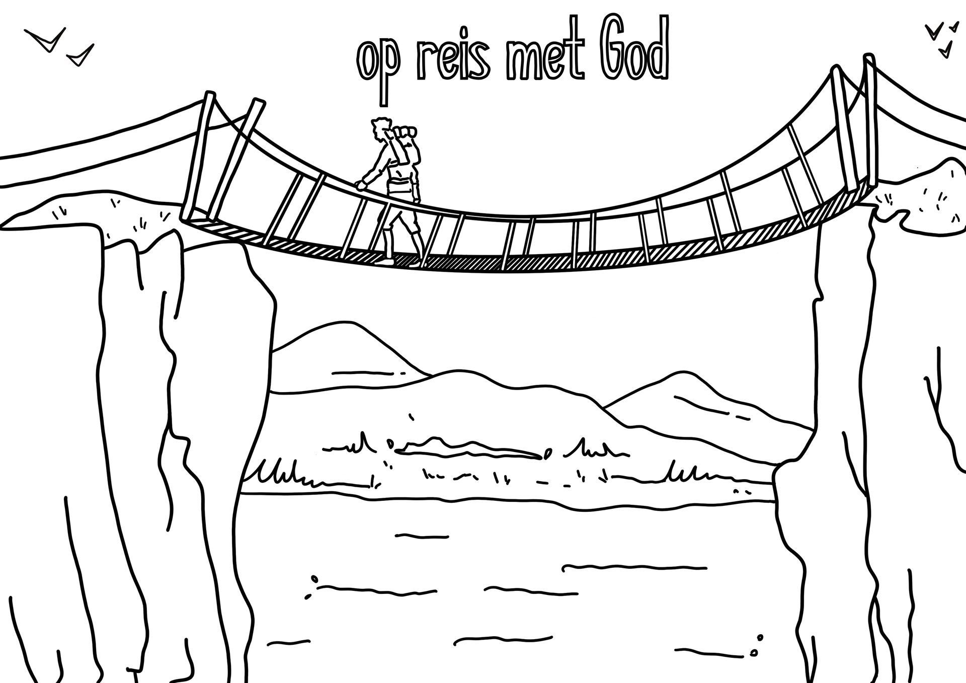 Kleurplaat Christelijk