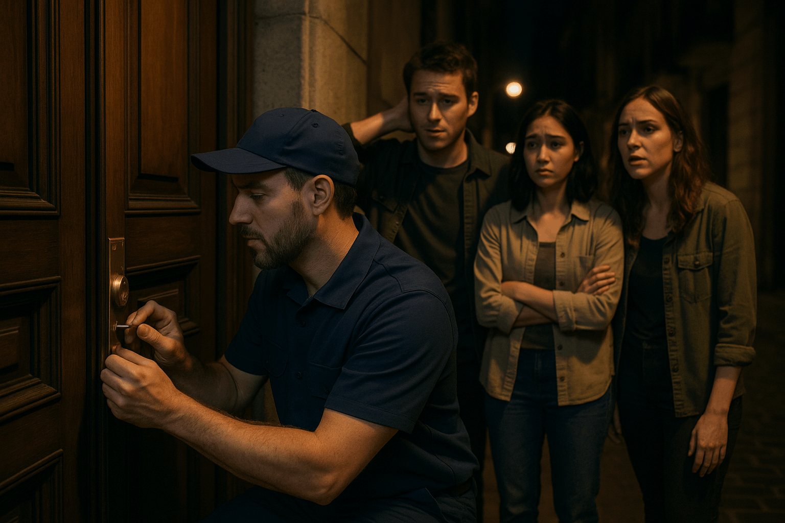 Técnico dando un servicio profesional