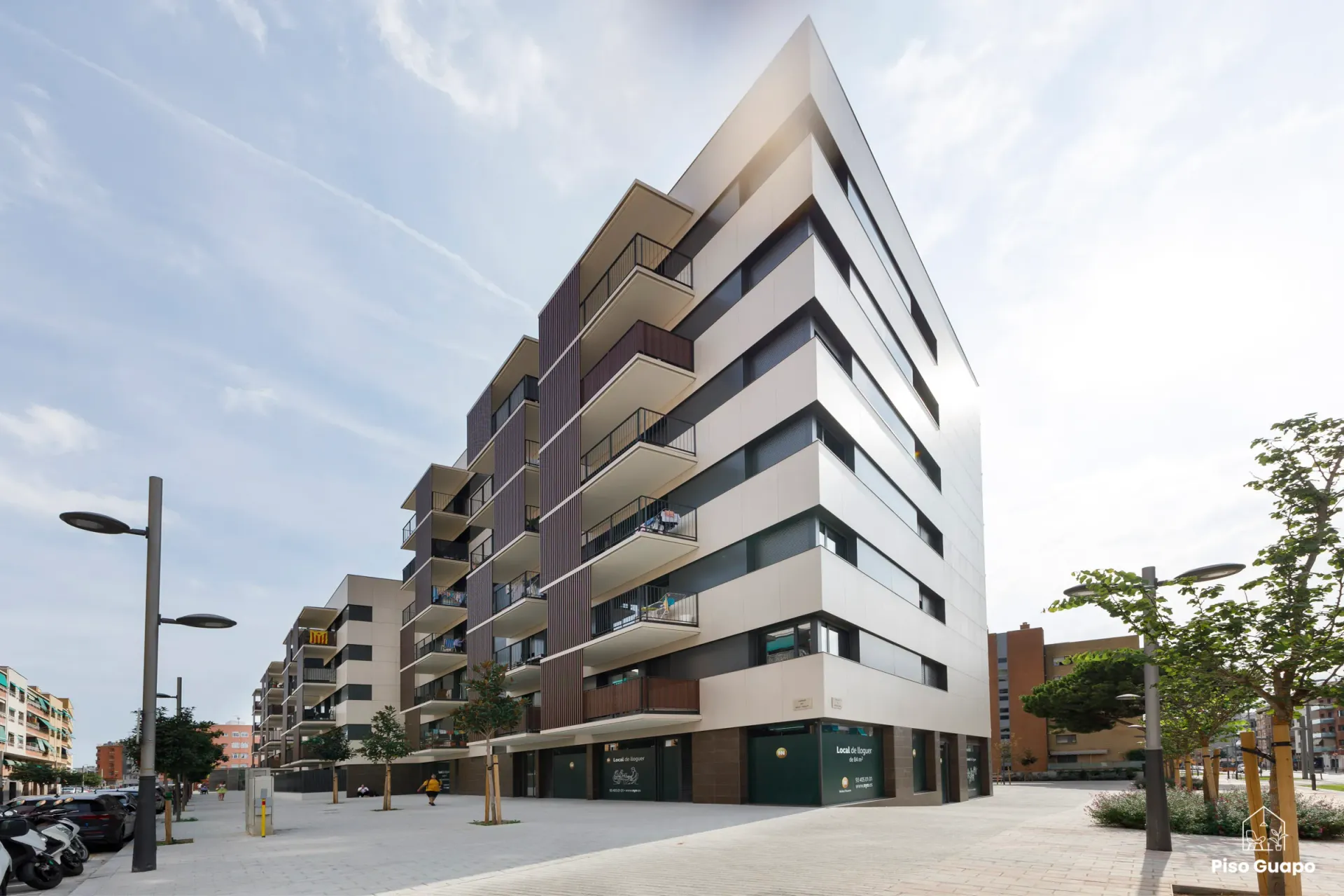 Fotografía arquitectónica de edificio de nueva construcción en Barcelona