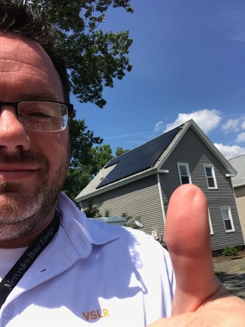 Clean solar panels in Merrimack, NH maximizing energy efficiency