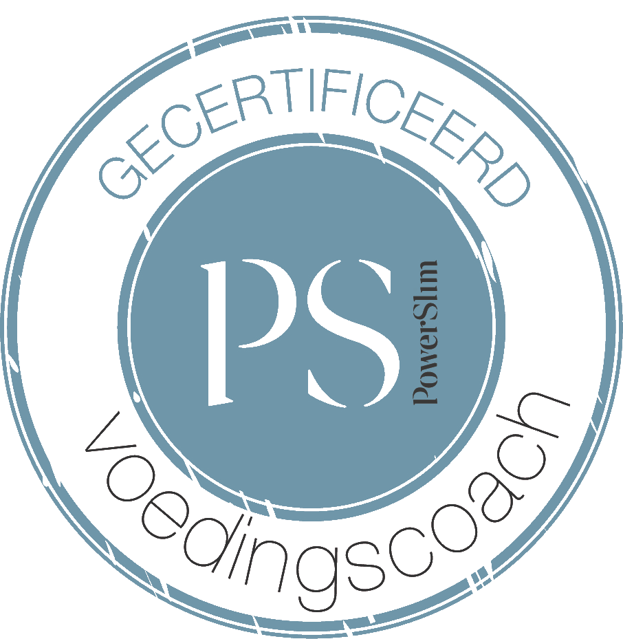 Blue circular logo with the text 