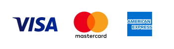 Tarjetas de crédito VISA, MASTERCARD y AMERICAN EXPRESS