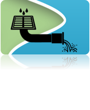 Diagram of a septic tank