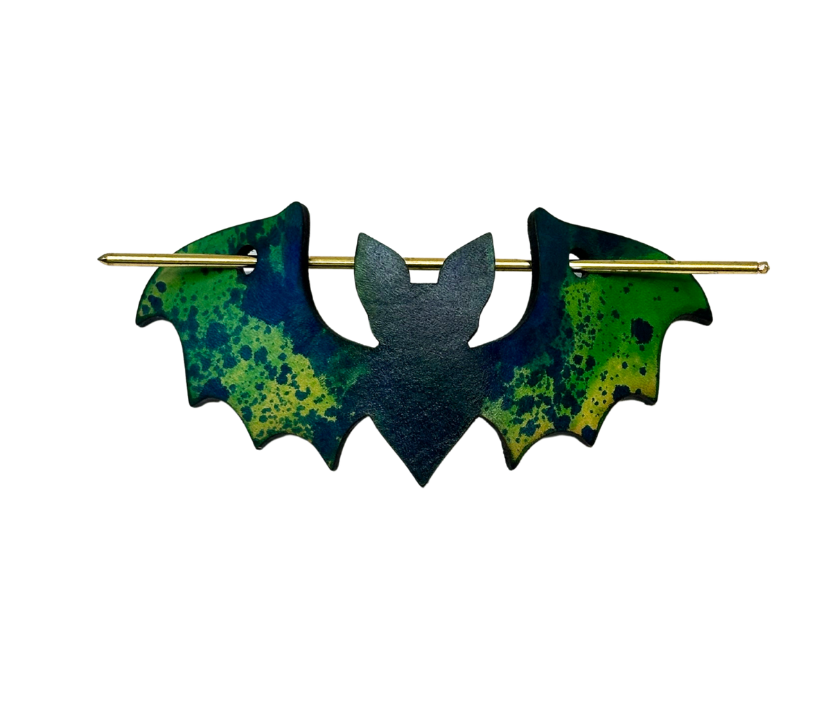 Green Bat Hairpin
